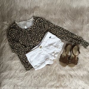 Abercrombie Kids white shorts